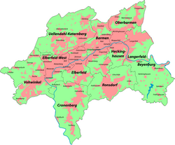 Hier sind wir für Sie in Wuppertal im Einsatz Einzugsbebit Wuppertal